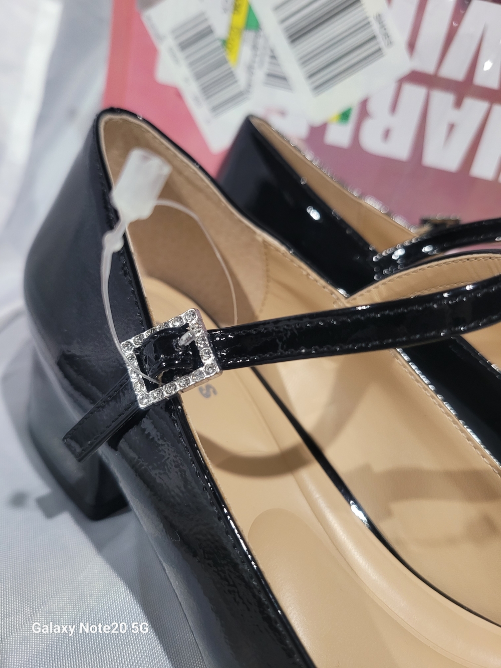 Style & Charles David Black Patent Zenovia Mary Jane Heels $130 sz 9.5 NIB - Picture 5 of 11